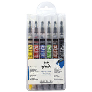 Sennelier Trendy Ink Brush Set 6-Colour