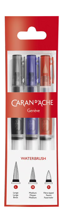 Caran D'Ache Museum Waterbrush 3 brush Set