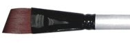 Simply Simmons Stiff Synthetic Short Handle Brush - Angle 3/8"