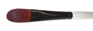 Simply Simmons Stiff Synthetic Long Handle Brush - Filbert #12