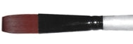 Simply Simmons Stiff Synthetic Long Handle Brush - Flat #12