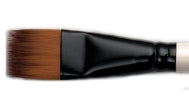 Simply Simmons Synthetic Short Handle Brush - Flat Comb 1/2"