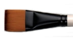 Simply Simmons Synthetic Short Handle Brush - Flat Wash 3/4"