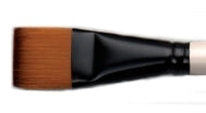 Simply Simmons Synthetic Short Handle Brush - Flat Wash 3/4"