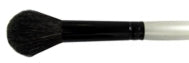 Simply Simmons Black Goat Short Handle Brush - Round Mop 1"