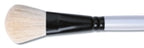 Simply Simmons White Goat Short Handle Brush - Oval Mop 3/4"