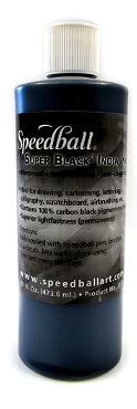 Super Black India Ink 16oz - The Paint Chip