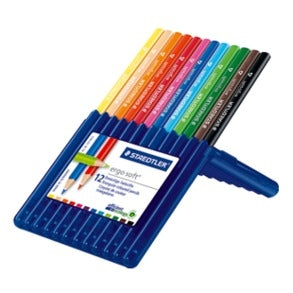 Staedtler Ergosoft® 157 Triangular Coloured Pencil Set of 12