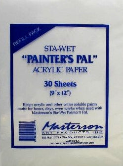 Sta-Wet Painter's Pal Palette Refill Paper - 9" x  12"