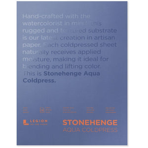 Stonehenge Aqua Watercolour Block - Cold Press 140lb. -  10" x 14"