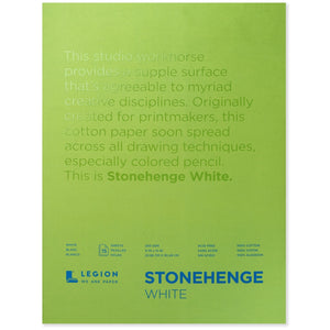 Stonehenge White Paper Pad - 9" x 12"