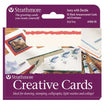 Strathmore Creative Cards - 10 pack - White with Red Deckle