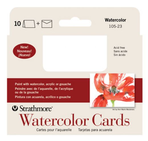 Strathmore Watercolor Cards - Full Size - 10 pack