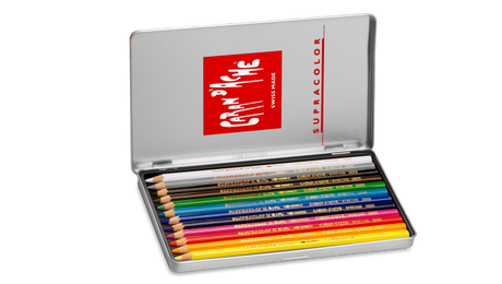 Caran D'Ache Supracolor Soft Watersoluble Pencil - 12 colour