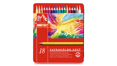 Caran D'Ache Supracolor Soft Watersoluble Pencil - 18 colour
