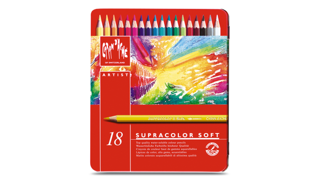 Caran D'Ache Supracolor Soft Watersoluble Pencil - 18 colour