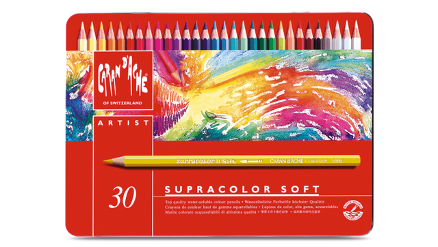 Caran D'Ache Supracolor Soft Watersoluble Pencil - 30 colour