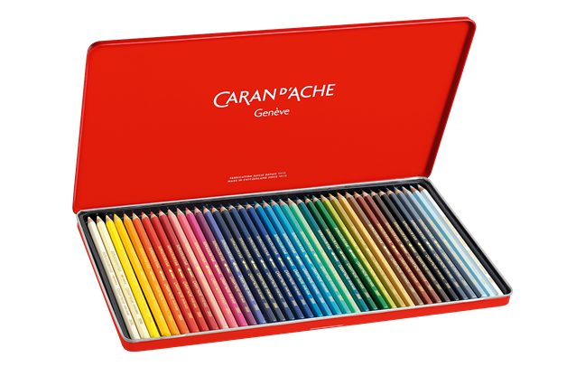 Caran D'Ache Supracolor Soft Watersoluble Pencil - 40 Colour Set