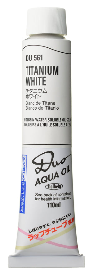 Holbein DUO Aqua Oil - 110 ml tube - Titanium White