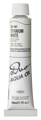 Holbein DUO Aqua Oil - 50 ml tube - Titanium White