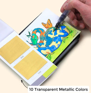 Viviva Colorsheet Metallic Watercolour 10-Colour Set