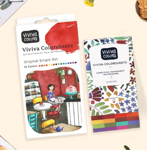 Viviva Colorsheet Original Single Watercolour 16-Colour Set