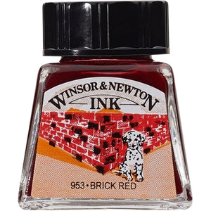 Winsor & Newton Drawing Ink - 14 ml bottle - Brick Red