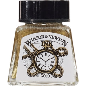Winsor & Newton Drawing Ink - 14 ml bottle - Gold
