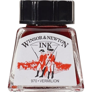 Winsor & Newton Drawing Ink - 14 ml bottle - Vermilion