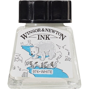 Winsor & Newton Drawing Ink - 14 ml bottle - White