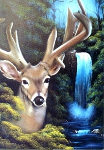 Bob Ross Wildlife Painting Packet Waterfall Buck