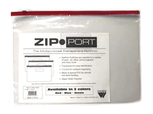 Weber Zip Port Multipurpose Transparent Portfolio