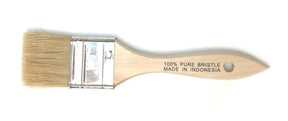 White Bristle Flat Brush - 1.5"