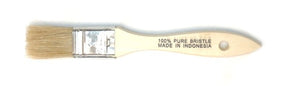 White Bristle Flat Brush - 1"
