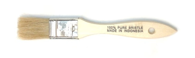 White Bristle Flat Brush - 1"