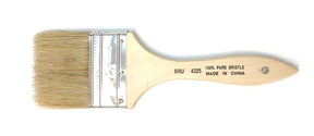 White Bristle Flat Brush - 2 1/2"