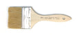 White Bristle Flat Brush - 3"