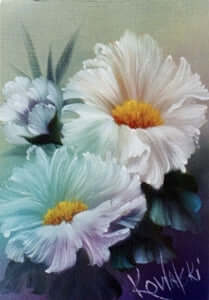 Bob Ross Floral Painting Packet - White Poppies