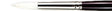 White Taklon Round Brush Series 970 - #12