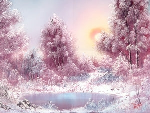 Bob Ross Landscape Painting Packet - Winter Sun