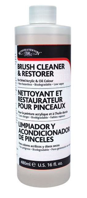 Winsor & Newton Brush Cleaner & Restorer - 16 oz.