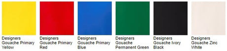 Winsor & Newton Designers Gouache Primary Colour Set
