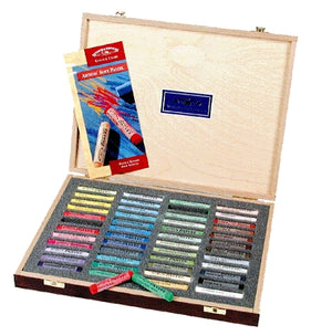 Winsor & Newton Artists' Soft Pastels - 48 Assorted Wooden Box