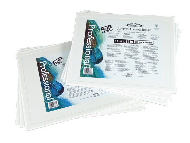 Winsor & Newton Artists' Canvas Board Triple Pack - 18" x 24"