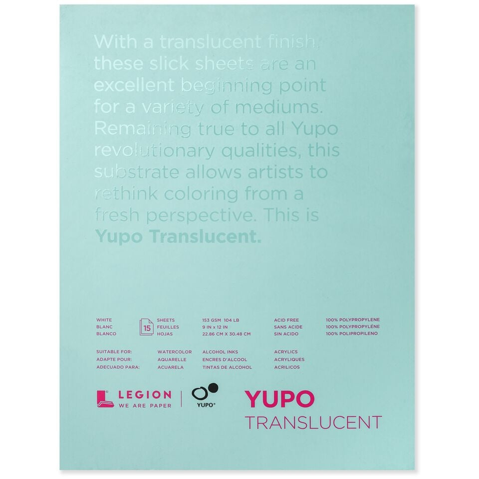 Yupo Translucent Paper Pad - 9 x 12